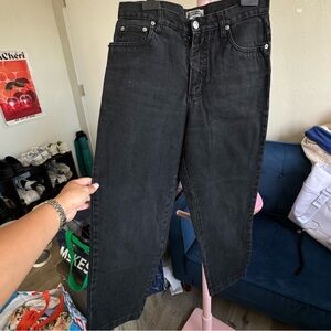 Black Straight-Leg Women’s Jeans